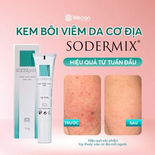 Kem Bôi Viêm Da Cơ Địa SODERMIX Hỗ Trợ Giảm Ngứa Ngáy, Eczema, Chàm Sữa, Tổ Đỉa, Dưỡng Ẩm - Nhập Khẩu Từ Pháp