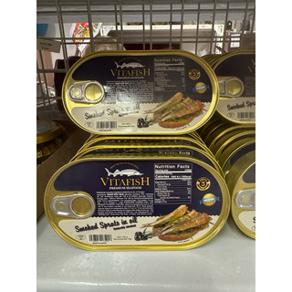 Cá trích ngâm dầu hun khói 190 Vitafish
