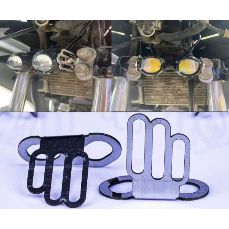 Pát Gắn Đèn Trợ Sáng Mini Bi Cầu WINNER X, WINNER EXCITER