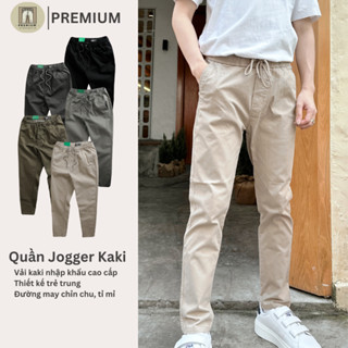 Quần Kaki Nam Jogger Slimfit Cao Cấp - PREMIUM - Kaki nhập khẩu mềm mịn, phong cách trẻ trung năng động.