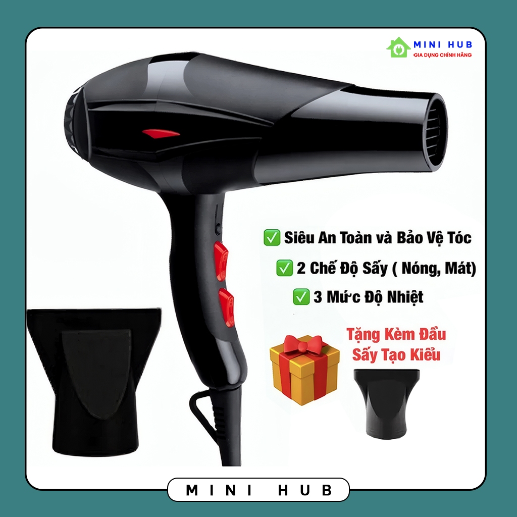 Máy sấy tóc 2 chiều nóng lạnh công suất lớn 3500w - máy sấy tóc tạo kiểu chuẩn salon