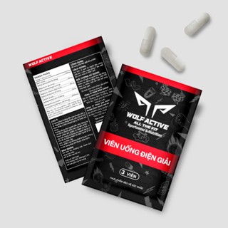 Viên Muối Điện Giải Wolf Active, Bù Điện Giải Bị Mất Khi Chơi Thể Thao, Hạn Chế Chuột Rút