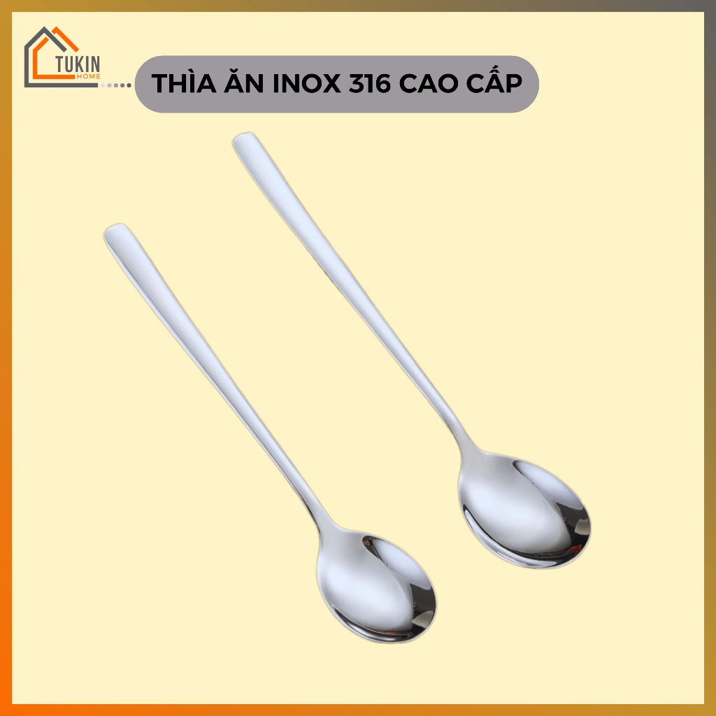 Muỗng Inox 316 Thìa Inox 316, Thìa Muỗng Cafe Ăn Cơm Cao Cấp - TUKINHOME
