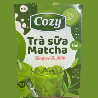 Bột Matcha trà sữa Cozy hoà tan 10 túi