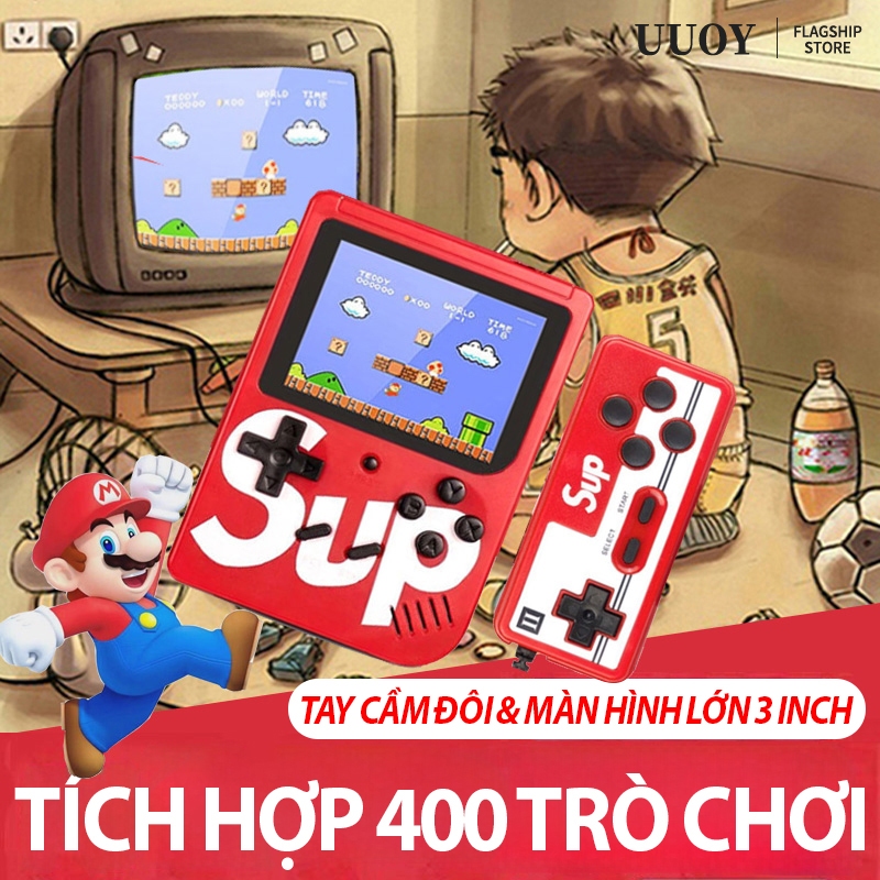 UUOY MÁY CHƠI GAME CẦM TAY SUP 400 IN 1, MÁY ĐIỆN TỬ 4 NÚT - 400 TRÒ CHƠI CỔ ĐIỂN