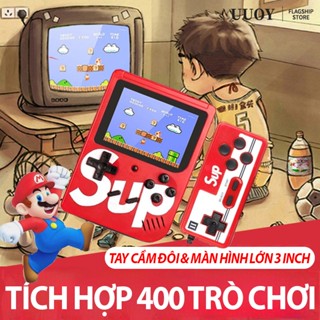 UUOY MÁY CHƠI GAME CẦM TAY SUP 400 IN 1, MÁY ĐIỆN TỬ 4 NÚT - 400 TRÒ CHƠI CỔ ĐIỂN