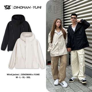    Xả Kho   Áo Khoác Gió DINOMAN x Yumi Cao Cấp 2 Lớp Chất Gió Tráng Bạc Chống Nước Cản Gió Ngăn Tia UV - AKG01 