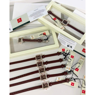 J-550# Đồng hồ mặt viền kim cương Fullbox