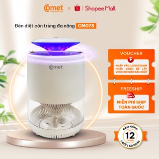 [LIVE - Hỏa tốc HCM] Đèn LED Diệt Côn Trùng COMET CM078 3W 2 trong 1 gồm tia ánh sáng tím + quạt hút