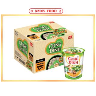 Mì ly Chay Cung Đình vị rau nấm chua cay thùng 24 ly - 69gr/ly