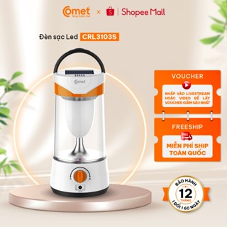 [Vào LIVE- Hỏa tốc HCM] Đèn Sạc Tích Điện LED Comet CRL3103S 10W Năng Lượng Mặt Trời Siêu Sáng