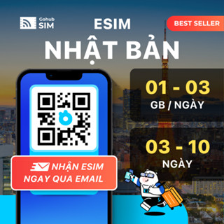 eSIM Nhật Bản 4G - Gói theo ngày (3 -10 ngày) - eSIM gửi ngay qua email