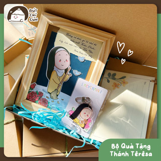 Tranh Công giáo - Tranh Thánh Têrêsa - Bộ quà tặng Thánh Têrêsa - Quà tặng Công giáo thủ công