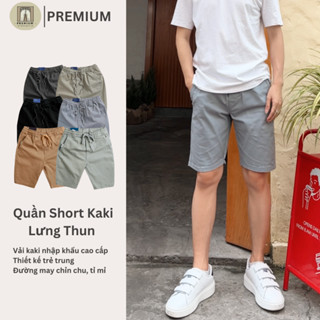 Quần Short Kaki Nam Slim Fit Cao Cấp - PREMIUM - Lưng Thun Co Giãn - Trẻ trung và Năng Động
