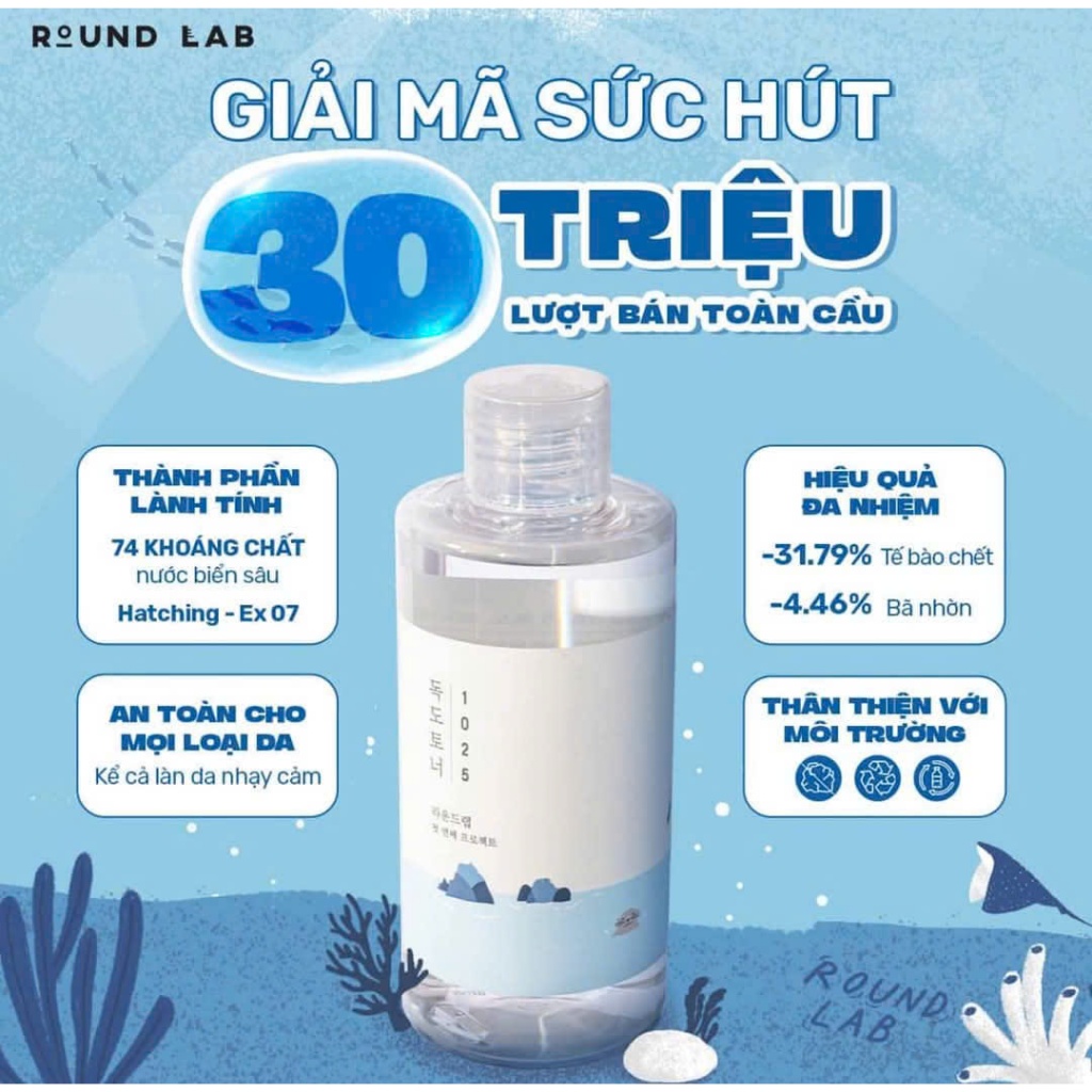 [DATE T01/2026] Nước cân bằng Roundlab Dokko 1025 Toner 200ml