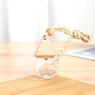  Chai vỏ lọ đựng tinh dầu treo xe lục lăng  8ml - Lọ rỗng đựng nước hoa kim cương treo phòng tủ quần áo du lịch 