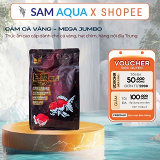  Thức ăn cá vàng Mega Jumbo cám cá vàng cao cấp hạt chìm hàng nội địa Trung trọng lượng 1kg 