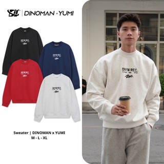 Áo Sweater Nỉ Lông Cừu Dinoman & Yumi Chất Liệu Nỉ Mềm Mịn Form Boxy Basic Trẻ Trung - AN04