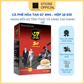  COMBO 2 Hộp Cà Phê Hòa Tan G7 3in1 Trung Nguyên – Hộp 18 Gói – Cà Phê Sữa Hòa Tan Tiện Lợi Đậm Vị Việt 