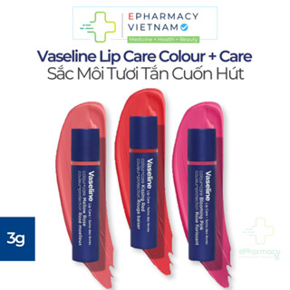 Son Dưỡng Có Màu VASELINE Colour+Care Dạng Thỏi Dưỡng Ẩm Giúp Môi Tươi Tắn, Mềm Mại