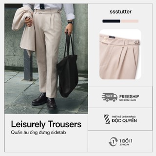 Áo khoác blazer nam nữ SSSTUTTER suit hàng nút đơn có lót trong đứng form LEISURELY SUIT và LEISURELY TROUSERS