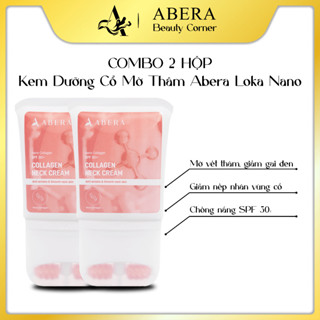 [COMBO 2 HỘP] Kem Dưỡng Trắng Cổ Abera Loka Nano | Giảm vệt đen, làm trắng da cổ, mờ ngấn...