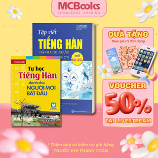 Sách - Tự Học Tiếng Hàn Dành Cho Người Mới Bắt Đầu + Tập Viết Tiếng Hàn Mcbooks