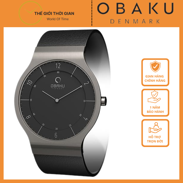 Đồng hồ đeo tay nam hiệu Obaku V133LTBRB