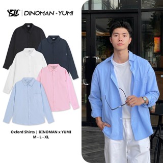 Áo Sơ Mi Dài Tay Trơn Nam Nữ DINOMAN Vải Oxford Dày Dặn Thấm Hút Tốt Form Oversize - SM03