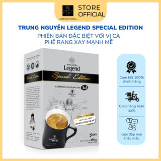  Cà Phê Trung Nguyên Legend Special Edition - Hộp 18 Gói - Cà Phê Hòa Tan Đậm Đà Pha Nóng Đá Đều Ngon 
