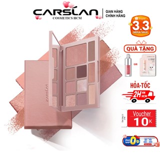 [HCM] Bảng Phấn Mắt CARSLAN 10 Màu đa Chức Năng Phấn bắt sáng Tạo khối Phấn má hồng 12g