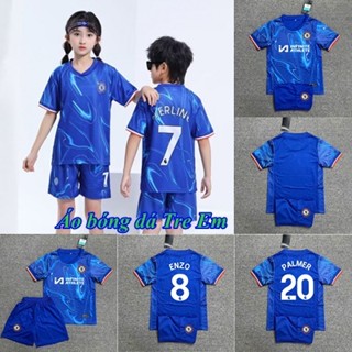 Áo Đá Banh Trẻ Em CHELSEA 2024 - ( Quần + Áo ) - Vải Mè Thái Cao Cấp