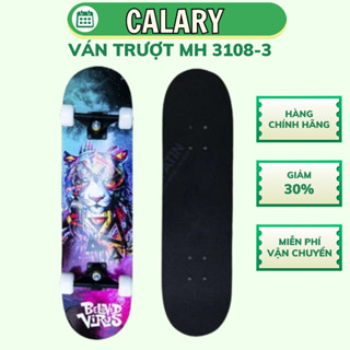 Ván Trượt Cougar- Skateboard MH3108-3 Chính Hãng Gỗ Ép Chịu Lực, Mặt Nhám, Tải Trọng Lên Đến 60kg