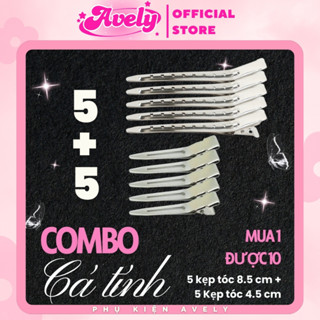  Combo 10 chiếc kẹp tóc cố định tóc mái không để lại dấu vết bằng kim loại tiện lợi - AVELY Store 