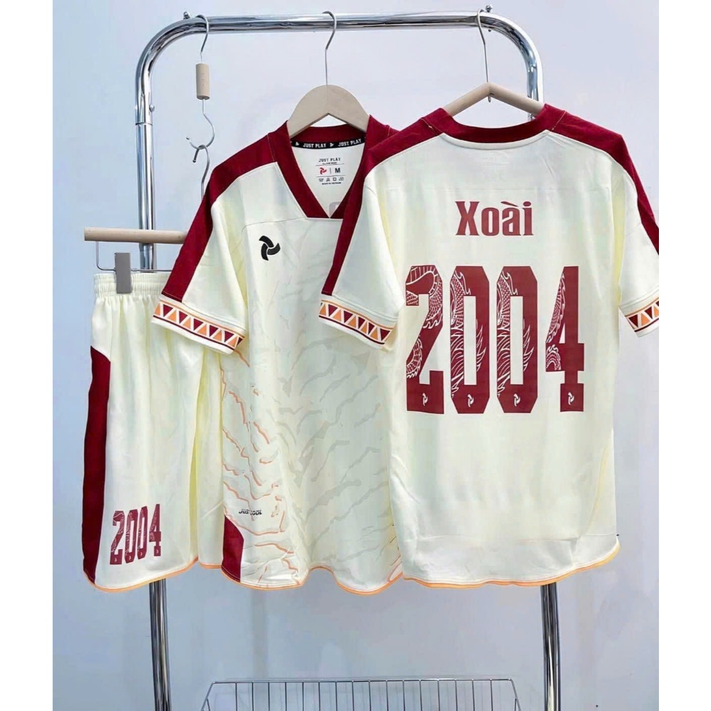 Quần Áo Bóng Đá Trẻ Em ST - Bộ Thể Thao XOAY Kem Chất Thun Mát Mặc Đá Bóng, Đi Chơi Đủ Size