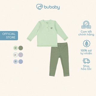 Bộ dài tay cổ trụ siro BSR110302 | Quần áo chính hãng BU Baby