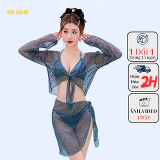 Đồ bơi nữ, Set bikini đi biển 4 món sexy gợi cảm sang chảnh