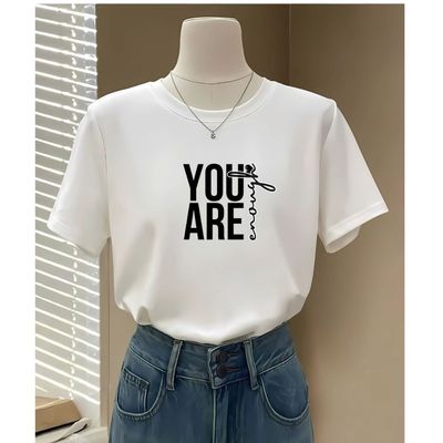 Áo phông nữ dáng rộng NA03 màu trắng chất liệu thun cotton co giãn 4 chiều Loza G0275