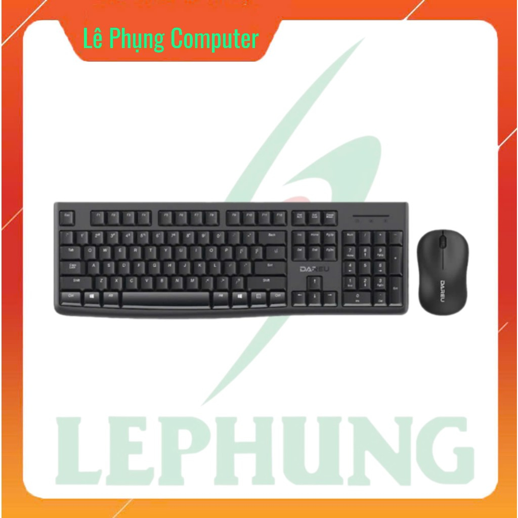Bộ phím chuột không dây DAREU MK188G (Wireless USB)- bảo hành 2 năm