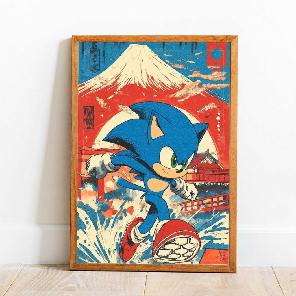 FREESHIP ⭐️ Sonic Poster | Comic Poster - Tranh Decal Dán Tường - Ảnh Treo Tường