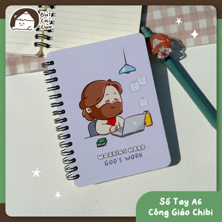 Sổ Tay Công Giáo Quà Tặng Công Giáo Hình Chúa Giêsu Dễ Thương Khổ A6 Với 4 Màu Xinh Xắn Thiết Kế Bởi Bút Chì Cùn
