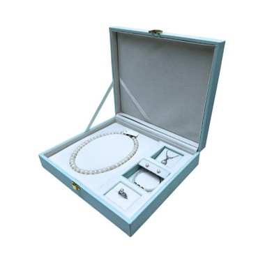 Hộp Đựng Nữ Trang Bằng Da Cao Cấp 5 Món 27x22,6cm - Ngọc Trai Trường Thịnh
