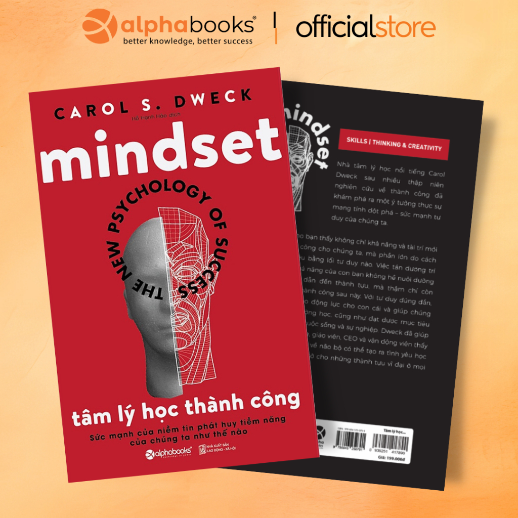 Sách > Tâm Lý Học Thành Công - Mindset (Tái Bản Mới Nhất - Nhà tâm lý học nổi tiếng Carol S. Dweck)