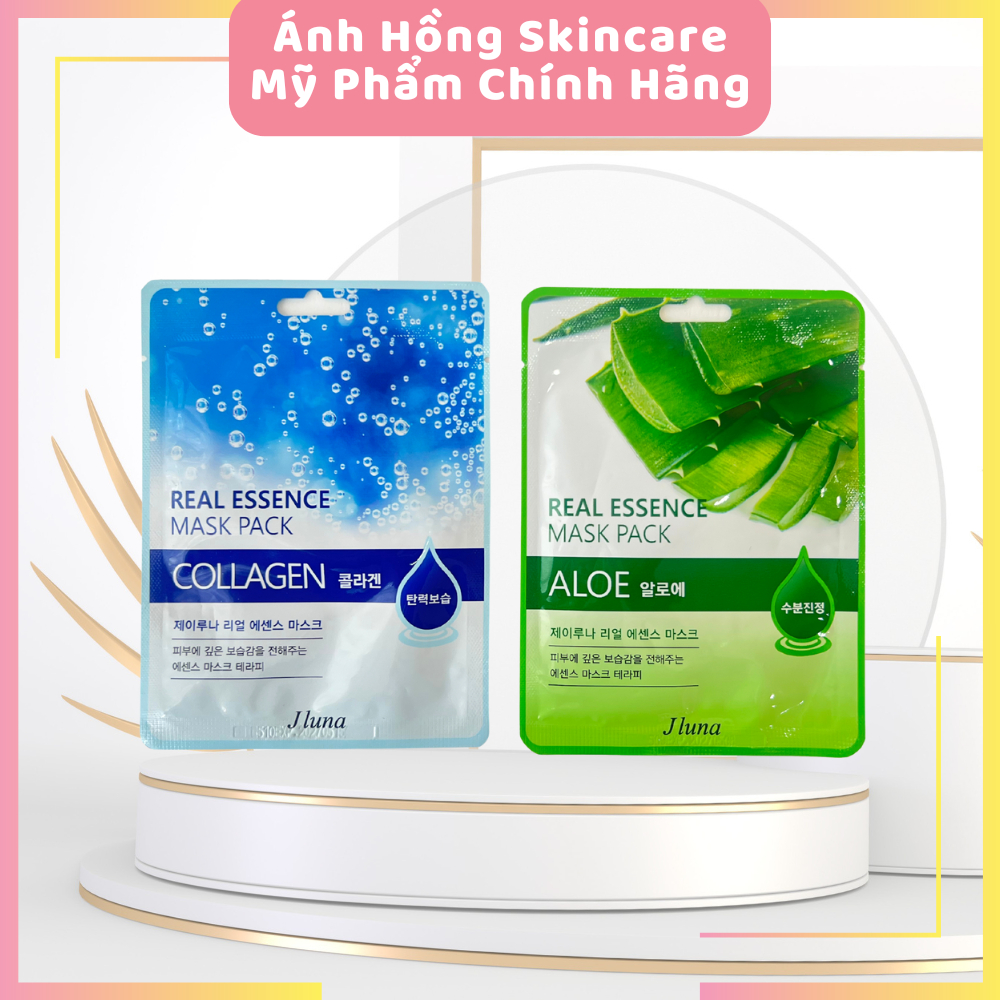 Mặt Nạ Dưỡng Chất Mix Vị Jluna Real Essence Mask Pack Hàn Quốc 20ml