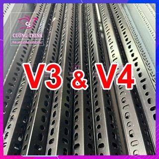 Thanh Sắt V Lỗ 3x3, 4x4 Dày 1.6Ly Đa Năng Lắp Kệ Sơn Sắt Tĩnh Điện Thép V Đục Lỗ Dài 50 60 80 1m 1m2 1m5 2m Nhiều Màu