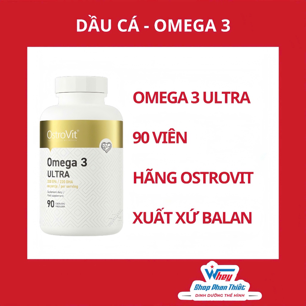 OMEGA3 ULTRA OSTROVIT - DẦU CÁ - WSPT 90 VIÊN