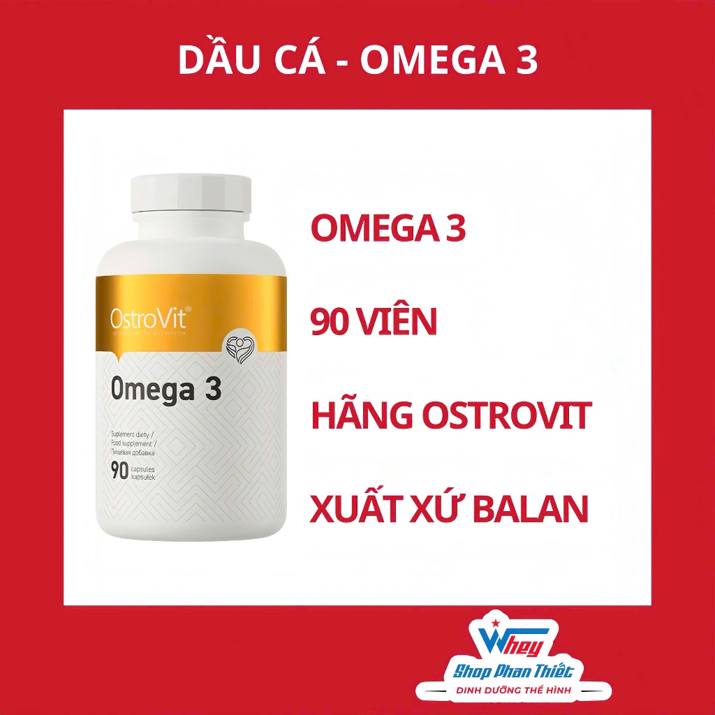 OMEGA3 OSTROVIT - DẦU CÁ - WSPT 90 VIÊN