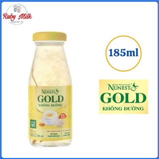  NƯỚC YẾN SÀO CAO CẤP NUNEST GOLD KHÔNG ĐƯỜNG CHAI 185ML 