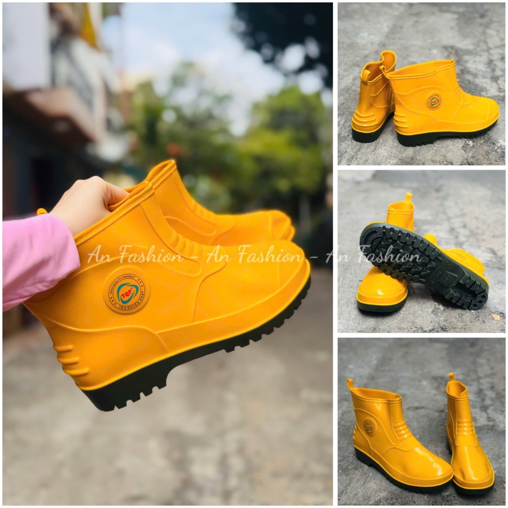 Ủng cao su TQP cổ thấp chống nước, chống trơn trượt mang bền _ ủng form to