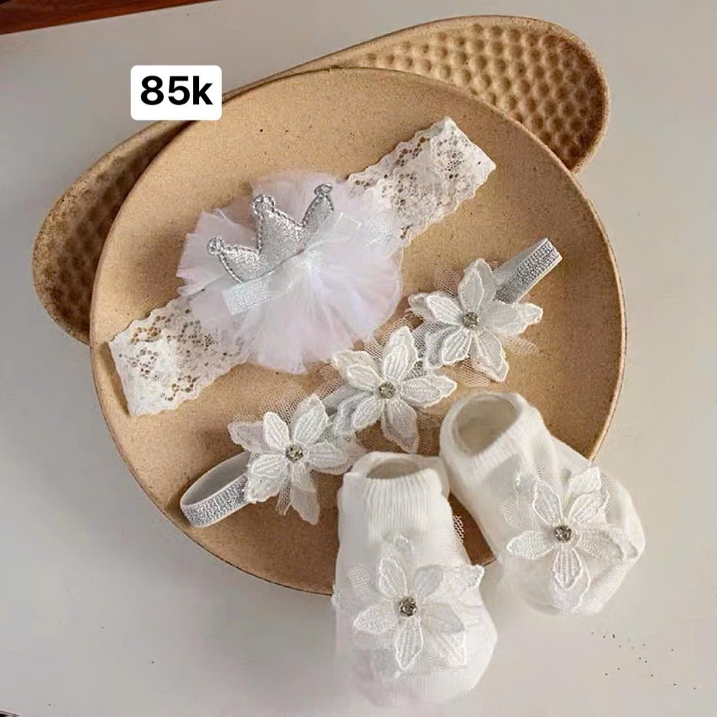 SET VỚ SƠ SINH VÀ 2 BĂNG ĐÔ ĐÁNG YÊU